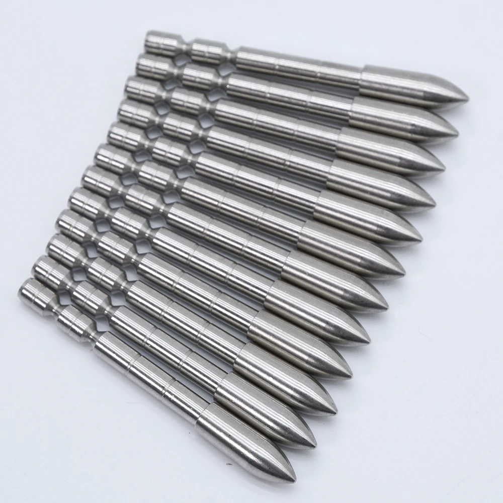 100 Grains Stainless Steel Insert  Arrow Point  Archery Arrow Head  For 4.2mm Shaft