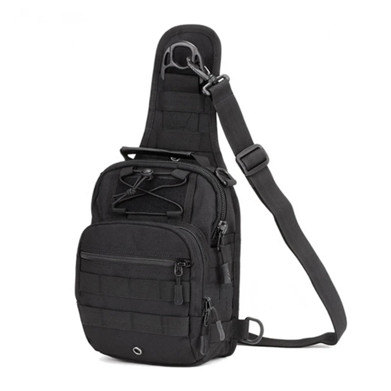 4-in-1 Tactical Sling Backpack Nylon Waterproof Chest Crossbody Shoulder Bag For Outdoor Hiking