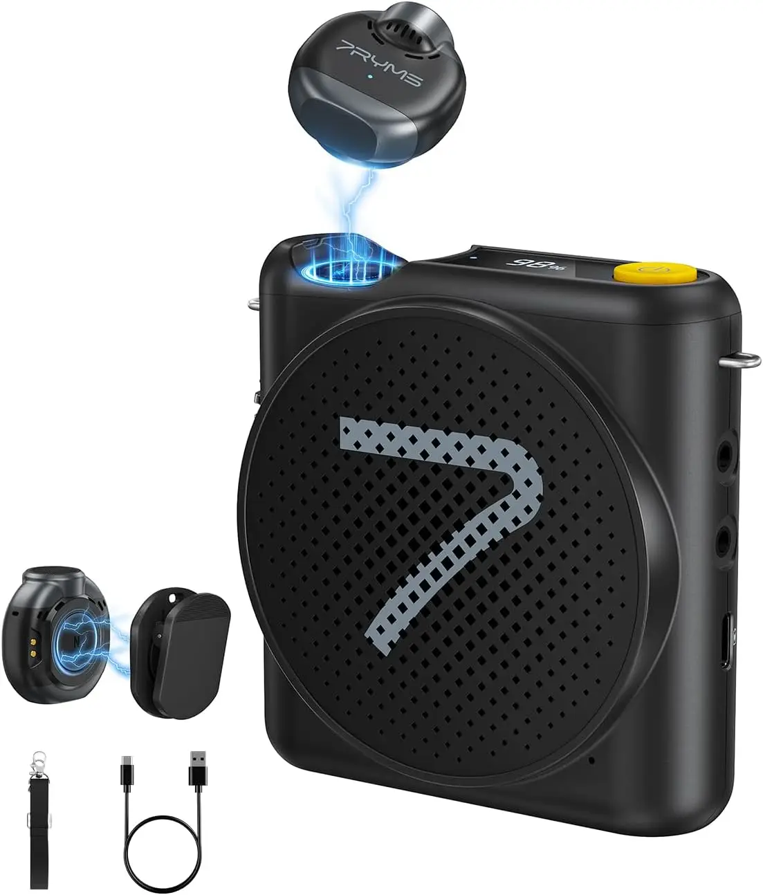 Wireless Voice Amplifier with Lavalier Microphone