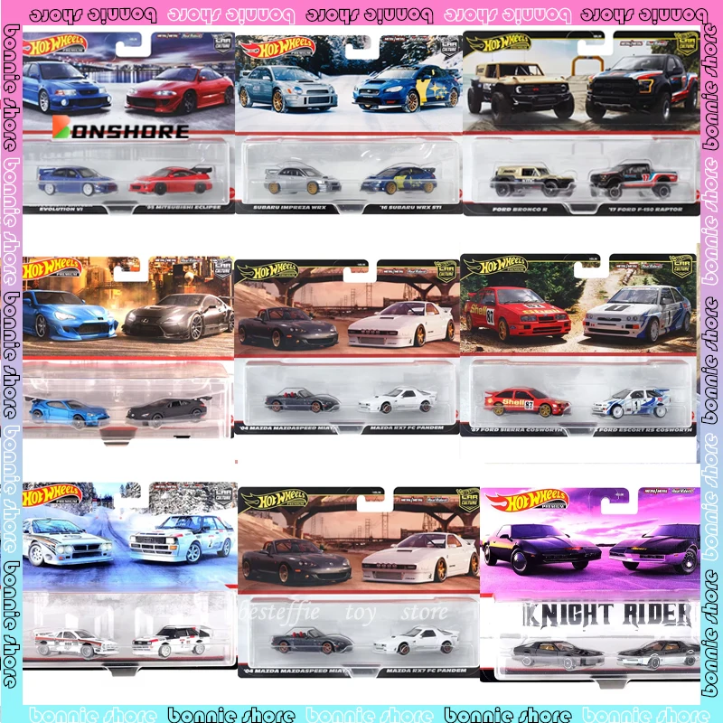 Hot Wheels Modello di Auto Cultura Amata Doppia Serie di Auto Modello di Auto 1/64 Nissan Ford Modelli Camera Diaplay Ragazzo Collezione Regalo