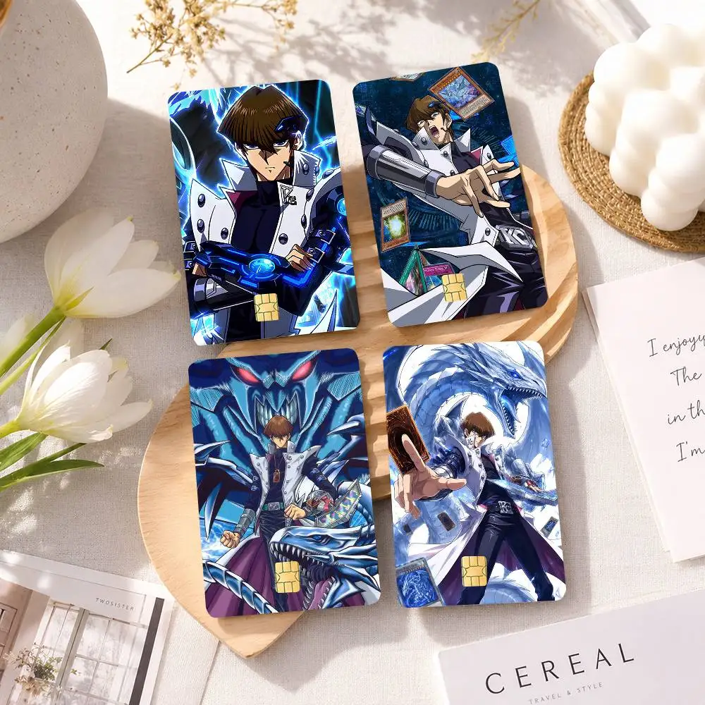 Anime Yu-Gi-Oh Seto K-Kaiba 4pcs 1Set Film Skin for Debit Credit Bank Visa Card Decal Cover