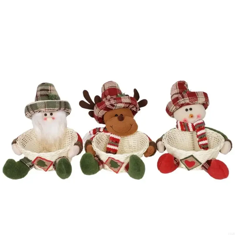 Panier bonbons en tissu Santan