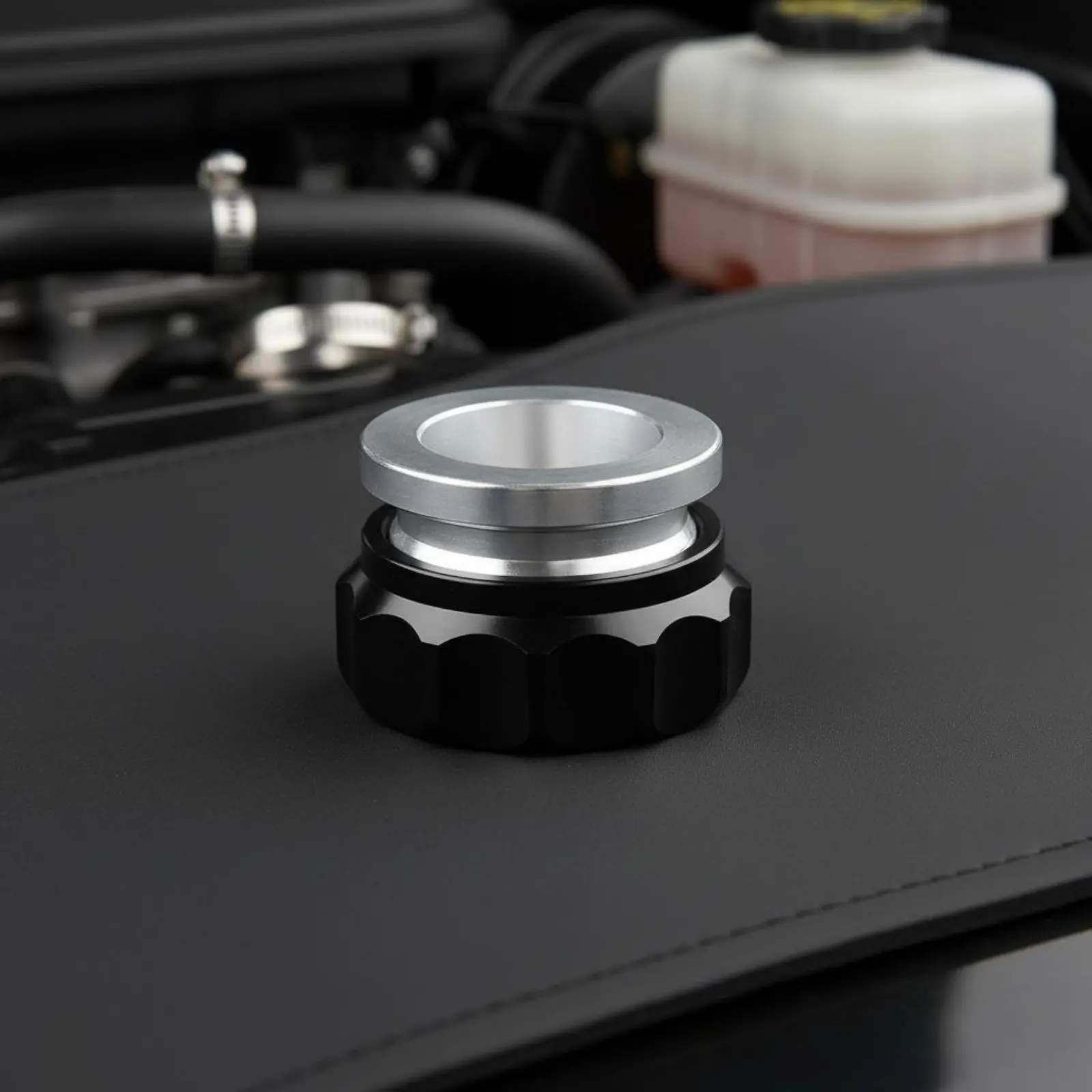 Weld on Filler Cap Anodized Finish Weldable Reservoir Bung and Cap Billet Aluminum Filler Neck Knurled Grip for Racers - view 6