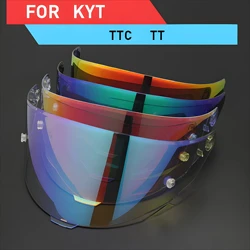 Casco de motocicleta para KYT TT Course, visera protectora, lente, accesorios, parabrisas, TTC, VESC-8, Revo, Capacete