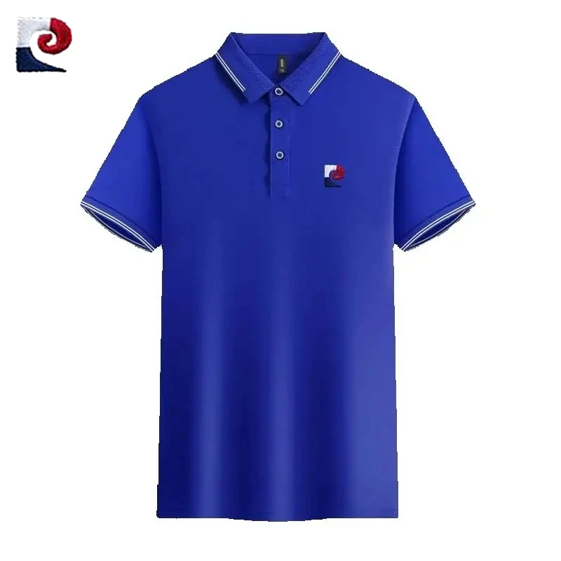 

New men's high-quality short sleeved polo shirt, summer fashion, casual, breathable and comfortable T-shirt top