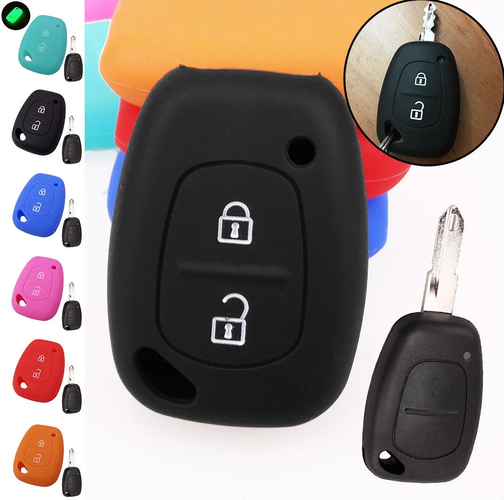 2 BUTTON SILICONE KEY COVER FIT FOR OPEL VAUXHALL VIVARO MOVANO RENAULT MASTER TRAFIC KANGOO NISSAN PRIMASTAR REMOTE CASE FOB