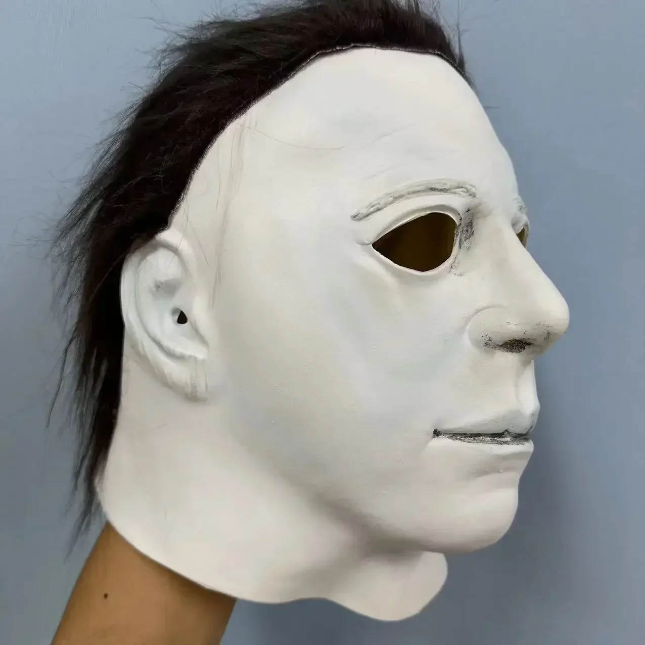 Cosplay Michael Myers Maschere per feste in lattice Testa intera Spaventoso omicidio horror per adulti Spettacolo teatrale di Halloween Pesce d'aprile