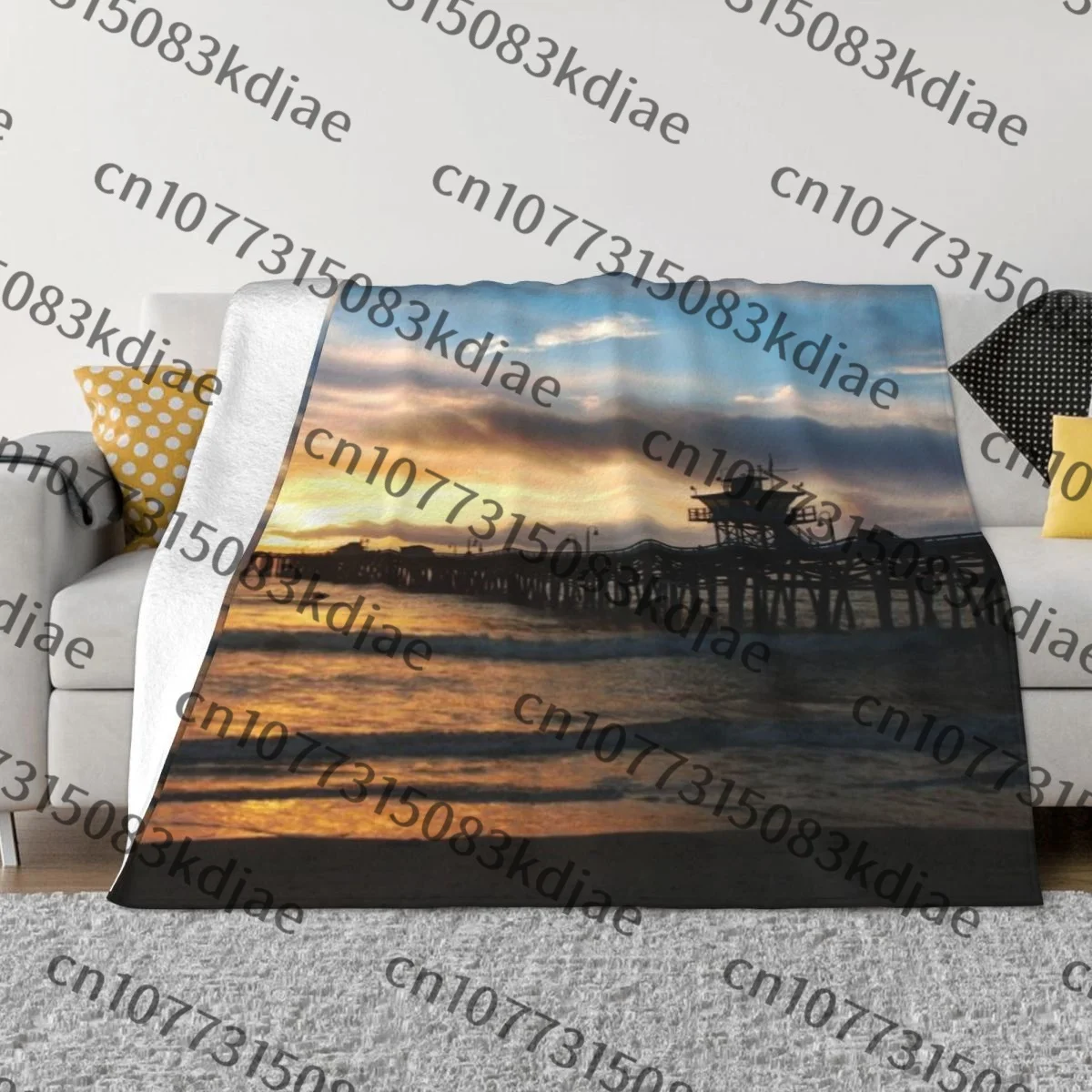 Ультрамягкое Флисовое одеяло San Clemente Pier