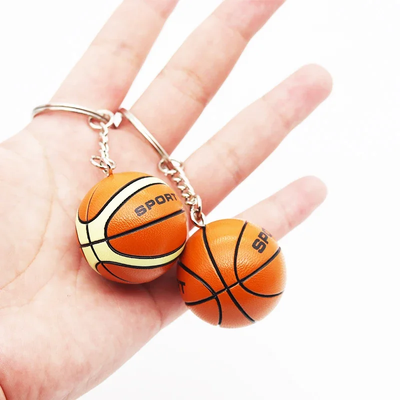 Basketball Keychain 3D Mini New Fashion Sports Keychain Car Keyring Basketball Pendant For Favorite Sportsman\'s Gift