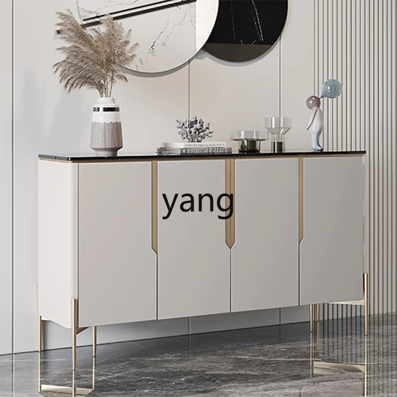 CX  marble entrance cabinet modern simple dining side light luxury minimalist foyer cabinet