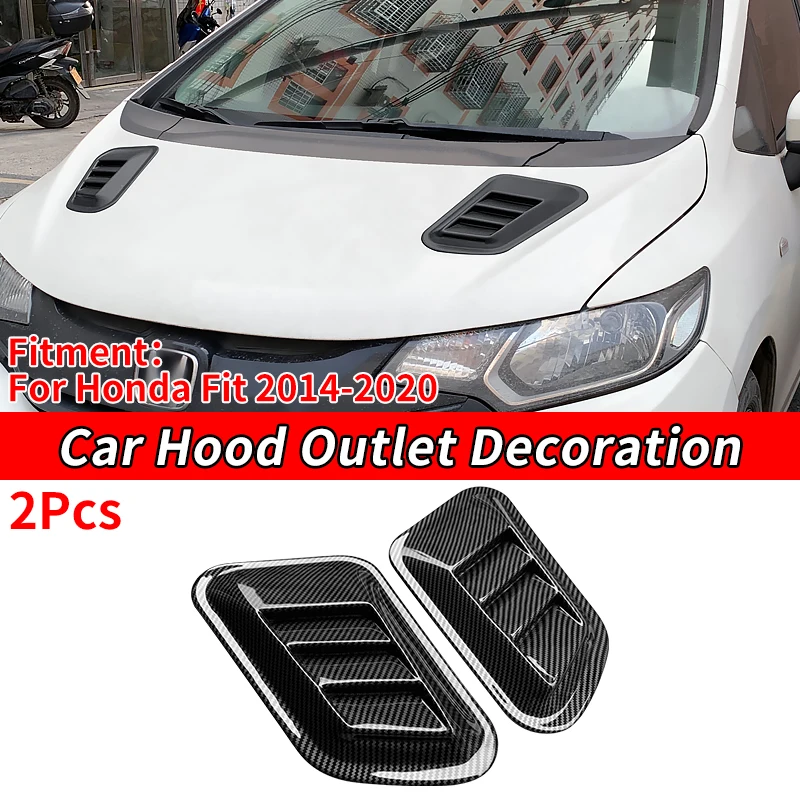 

Car Vent Side Vent Hood Air Outlet Decorative Vents False Vent Hood Vehicle Auto Decorative Sticker For Honda Fit 2014-2020