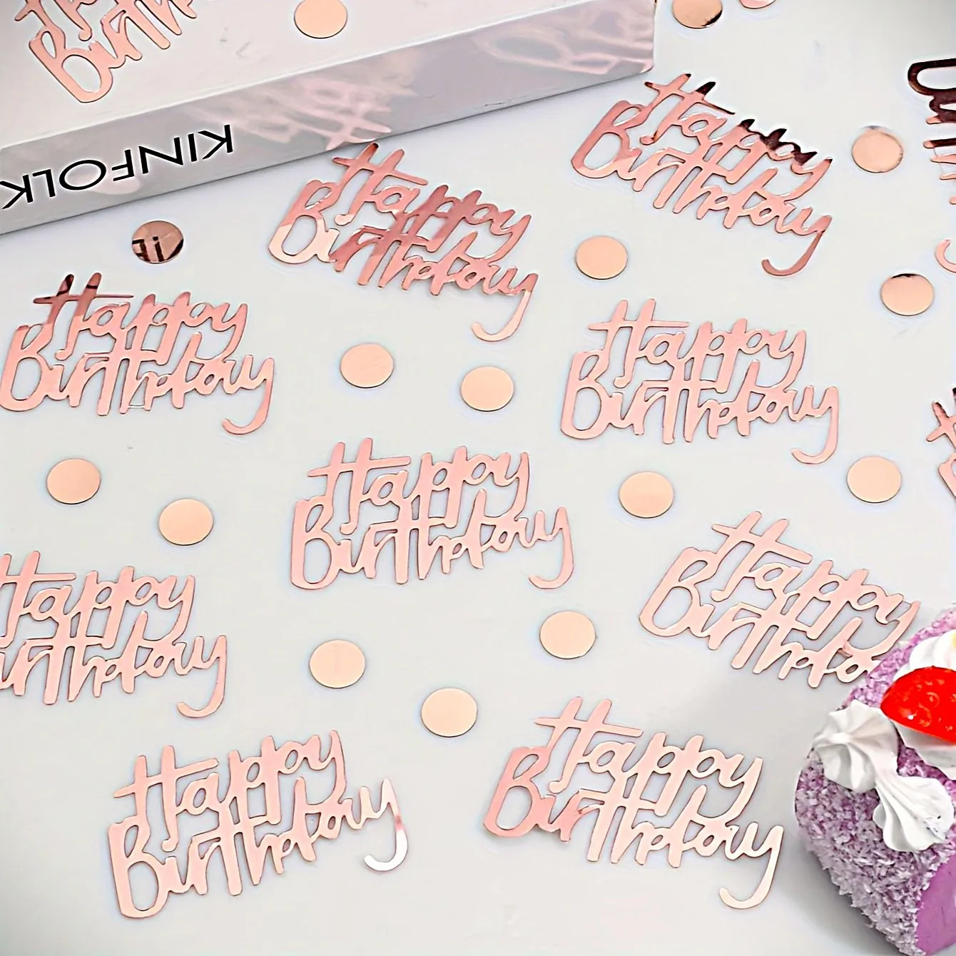 

Birthday Party Decoration Rainbow Colored Happy Birthday Scraps Laser Streamers Confetti cumpleaños decoracion cumpleaños