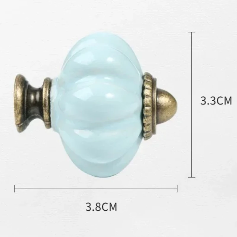 33*38mm Kürbis-Heimdekor Möbelgriff Keramik-Schrankknöpfe Schranktürgriffe Schubladengriffe – Detail 6