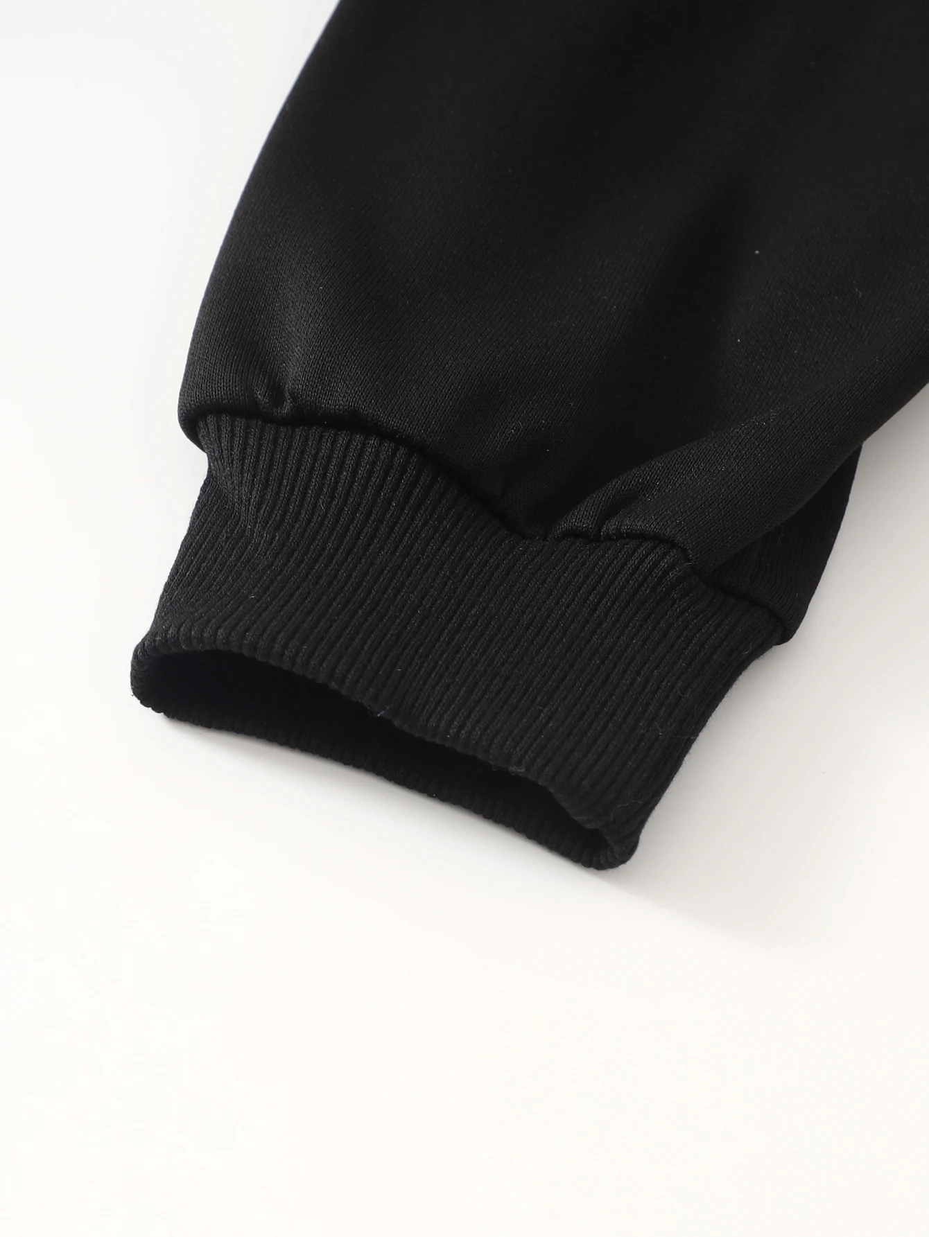 4 قطع الأولاد كتلة اللون هوديي السراويل مجموعة الخريف الشتاء الدافئة أزياء الزي الراحة Playwear الأطفال ملابس غير رسمية #5