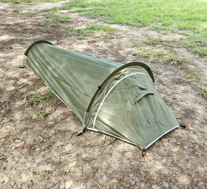 Campingzelt für 1 Person, Ultraleichtes Einzelnetz-Bivy-Zelt, Wasserdichtes Schlafzelt für Camping, Wandern und Backpacking – Detail 18