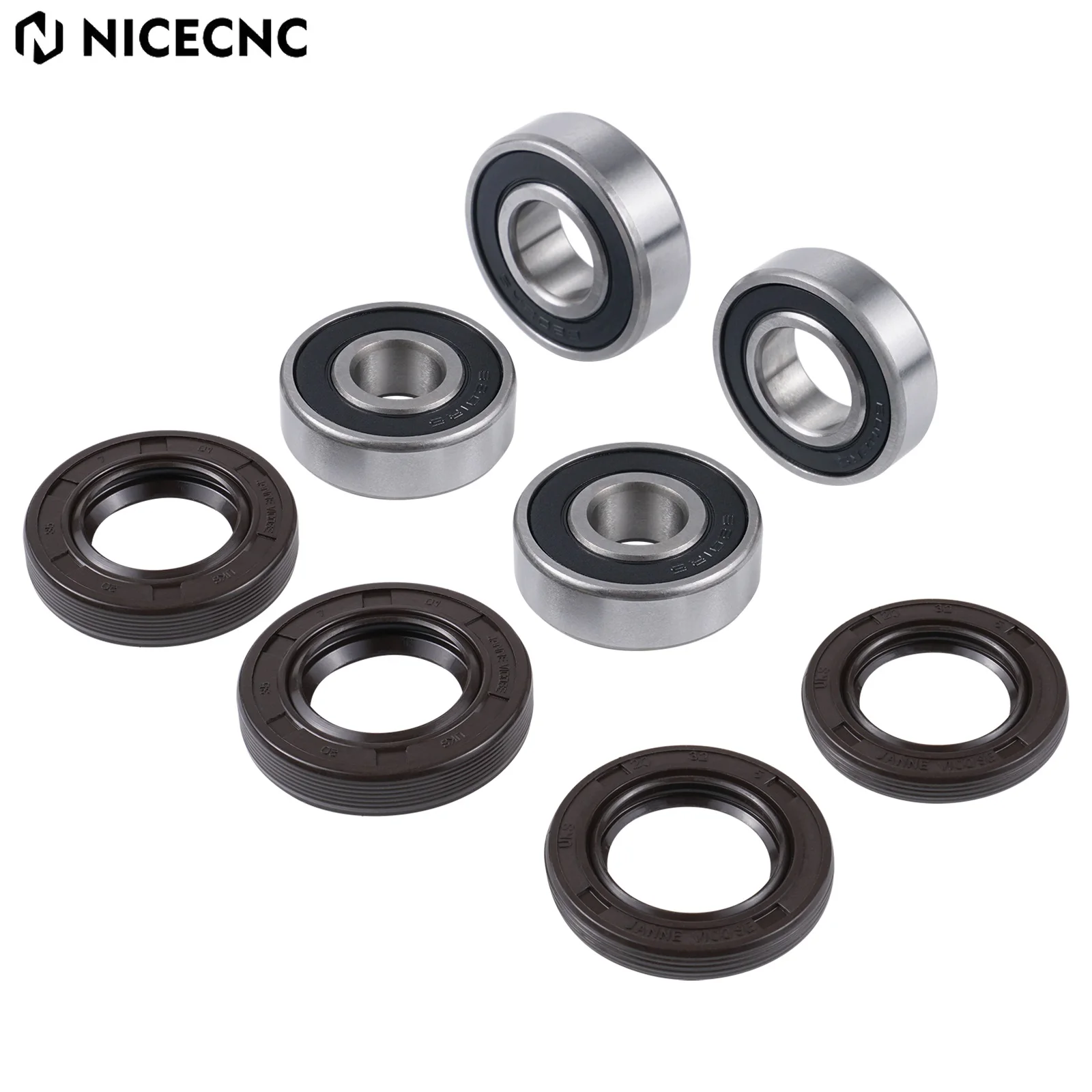 

NICECNC For 2018 Yamaha YZ85 YZ 85 2002-2018 2017 2016 Motorcycle Front Rear Wheel Bearing Seals Kit Improved Grease Retention