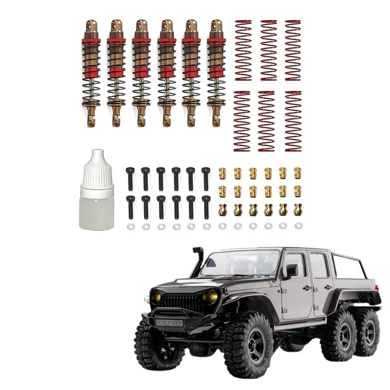 Metall Öl Stoßdämpfer Dämpfer Für 1/18 FMS Rochobby WOWRC Cheyenne 6X6 RC Crawler Auto Upgrades Teile Zubehör