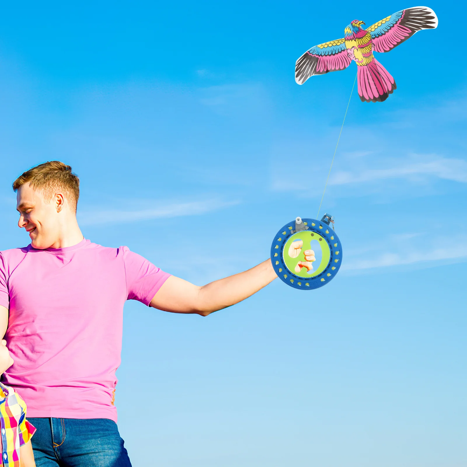 

Kite Line Winder Tool Abs Plastic Hand Wheel Smooth Guiding Coils Large Protection Comfortable Grip For Long Time Flying