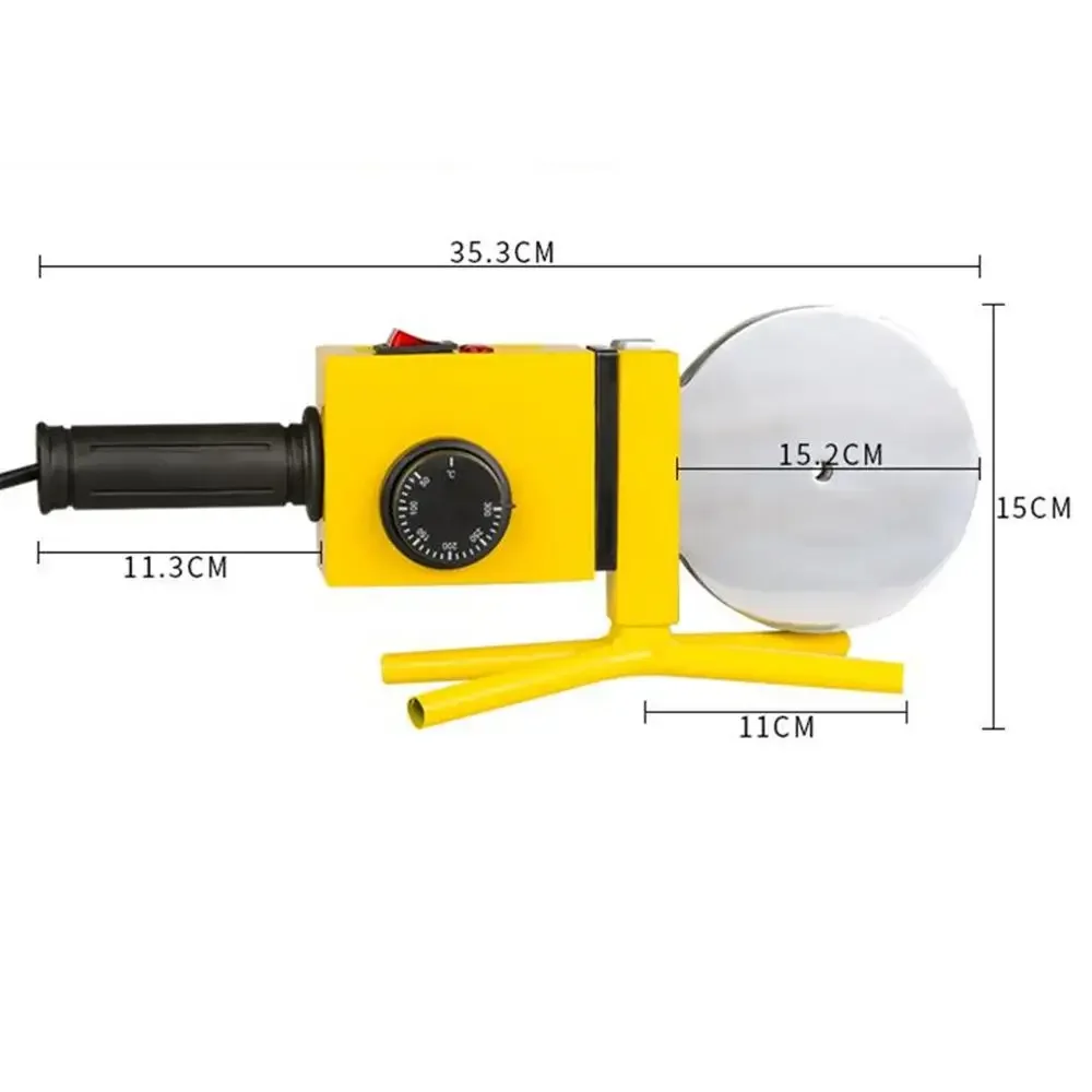 Tubo de agua PPR electrónico de temperatura constante, máquina de fusión en caliente, PPRPE75-110, soldador de plástico, combinador, contenedor caliente