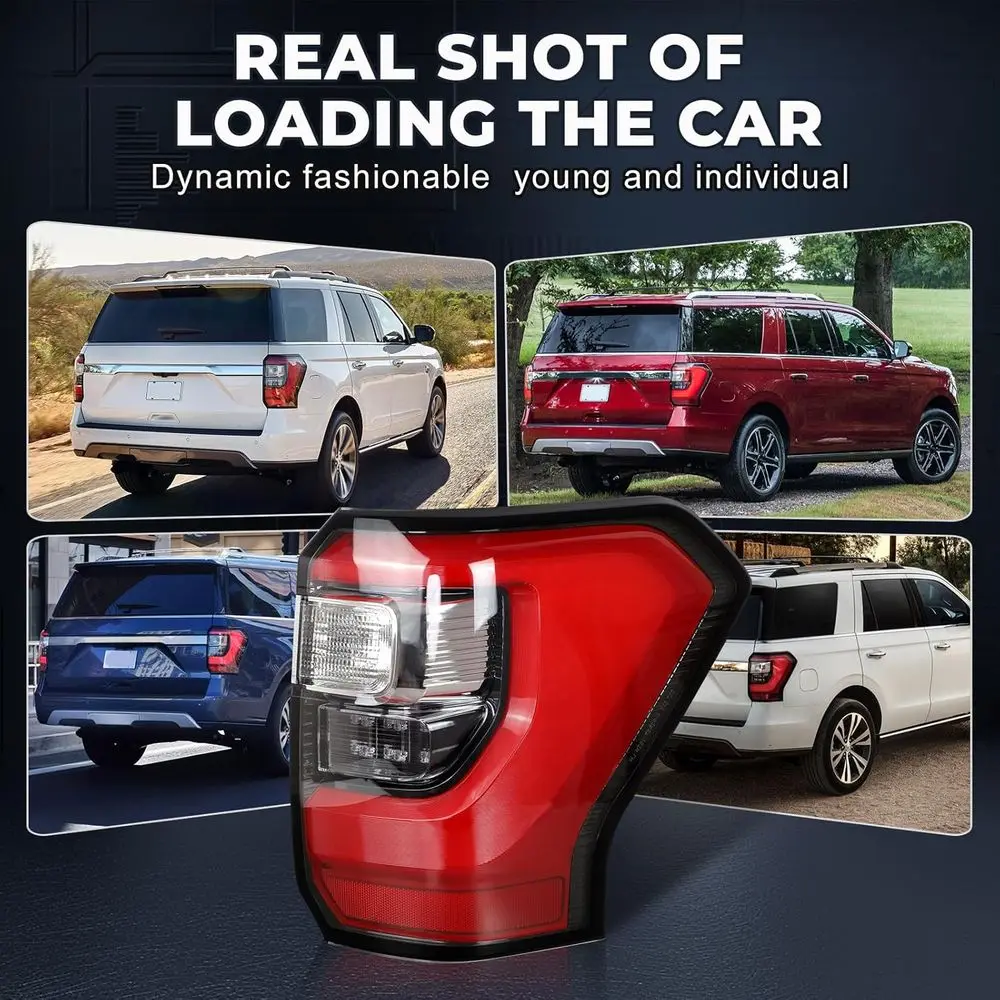 Fanale posteriore a LED lato destro Ford Expedition 2018-2021 con cablaggio e lampadine