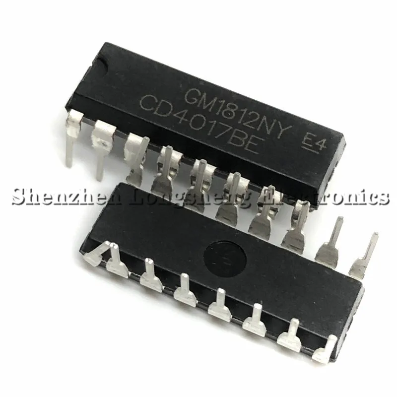 10PCS/LOT NEW CD4017 CD4017BE DIP-16 CMOS counter/distributor In Stock