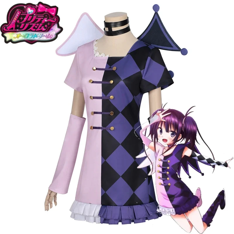 

KKL3Kanon Kurisuzu Costume Pretty Rhythm Halloween Female Clown Outfit Anime Stage Performance Cosplay for Women P k15[[