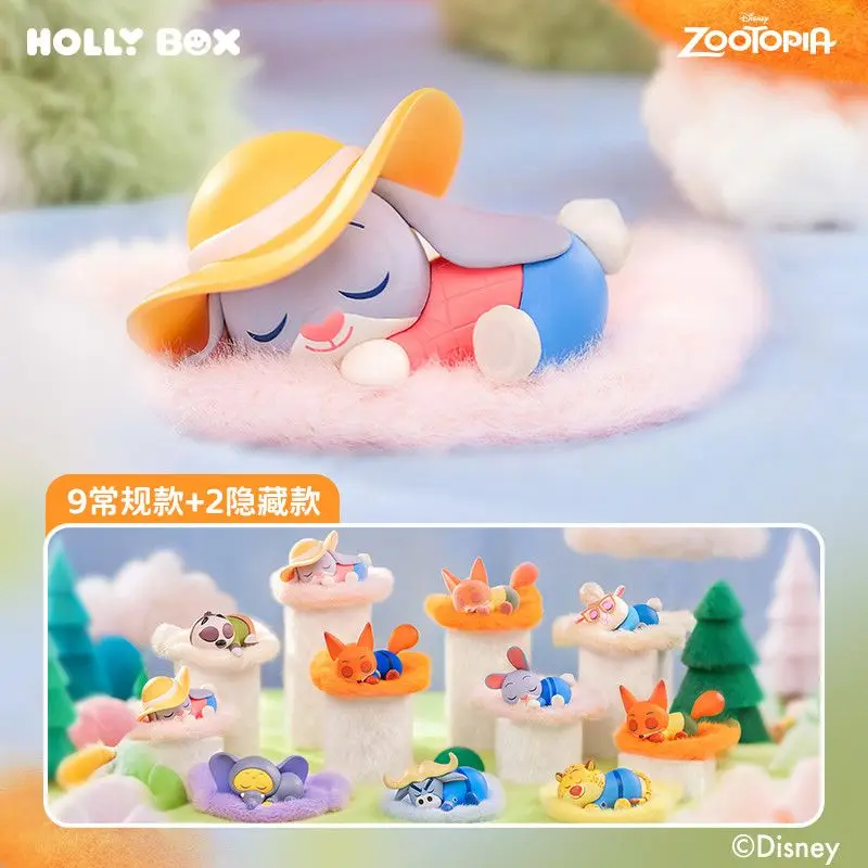شخصيات ديزني الرسمية Zootopia Lying Down Fun Series صندوق أعمى هدية محيطية قابلة للجمع