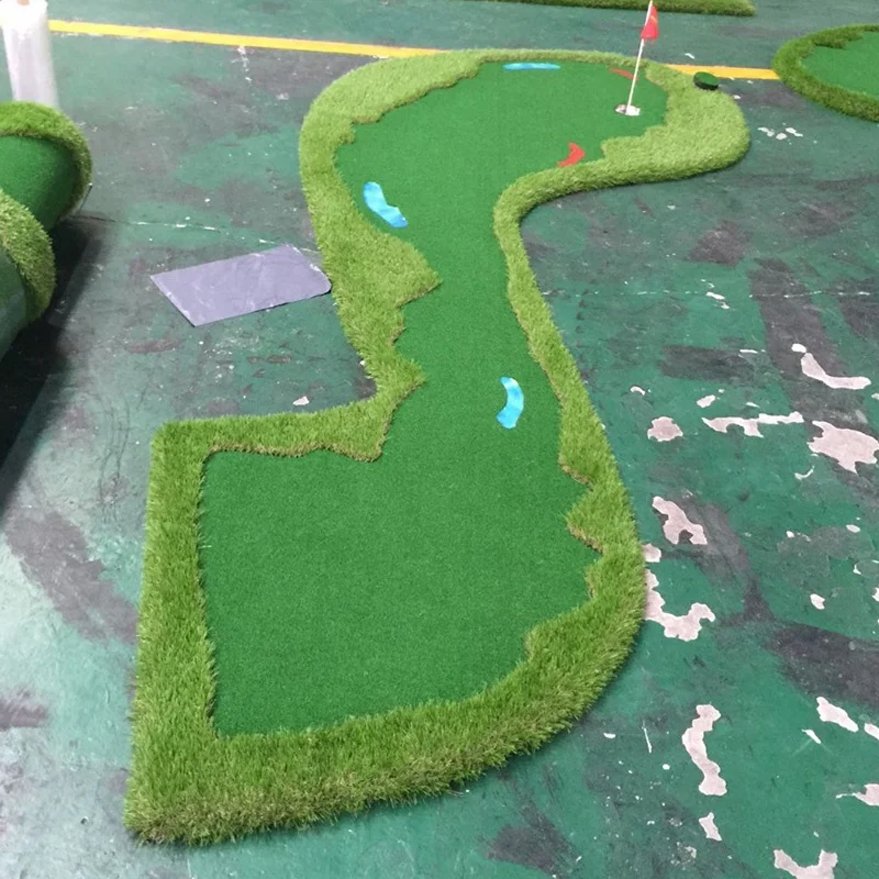 Factory Custom Size Golf mat practice Putting Green Mat Outdoor and Indoor Mini Golf Grass Mat