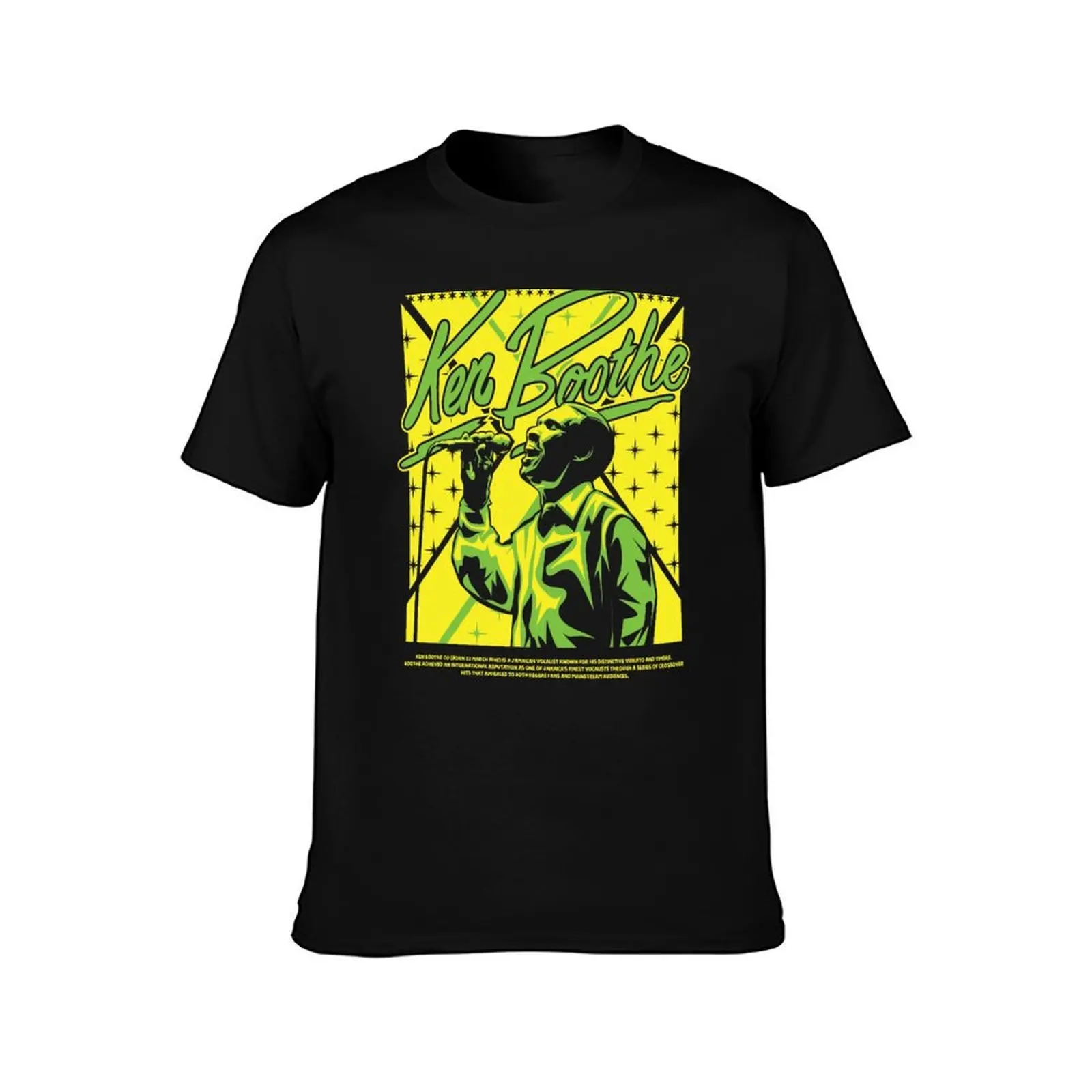 KEN BOOTHE MR ROCKSTEADY T-Shirt, Summer Casual Cotton Tee, Oversized Streetwear Tops, Vintage Graphic Print, Unisex Men Women