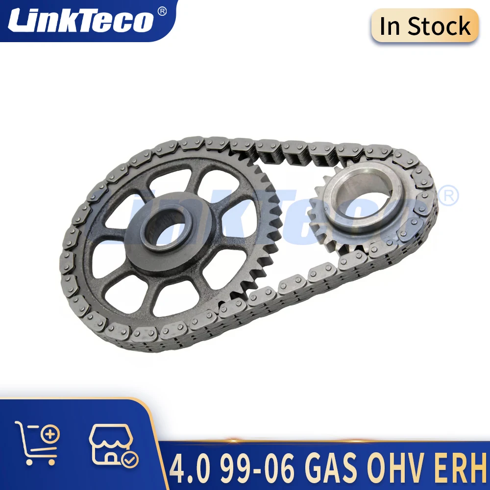 Engine Parts Timing Chain Kit Fit 4.0 L L6 99-06 GAS OHV ERH For JEEP GRAND CHEROKEE WRANGLER CHEROKEE TS385B 4.0L