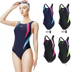 2025 Professional Swimwear Training Competition Racing Backless Swimsuit One Piece Swimsuit Chlorine Resistant Women Swimwear