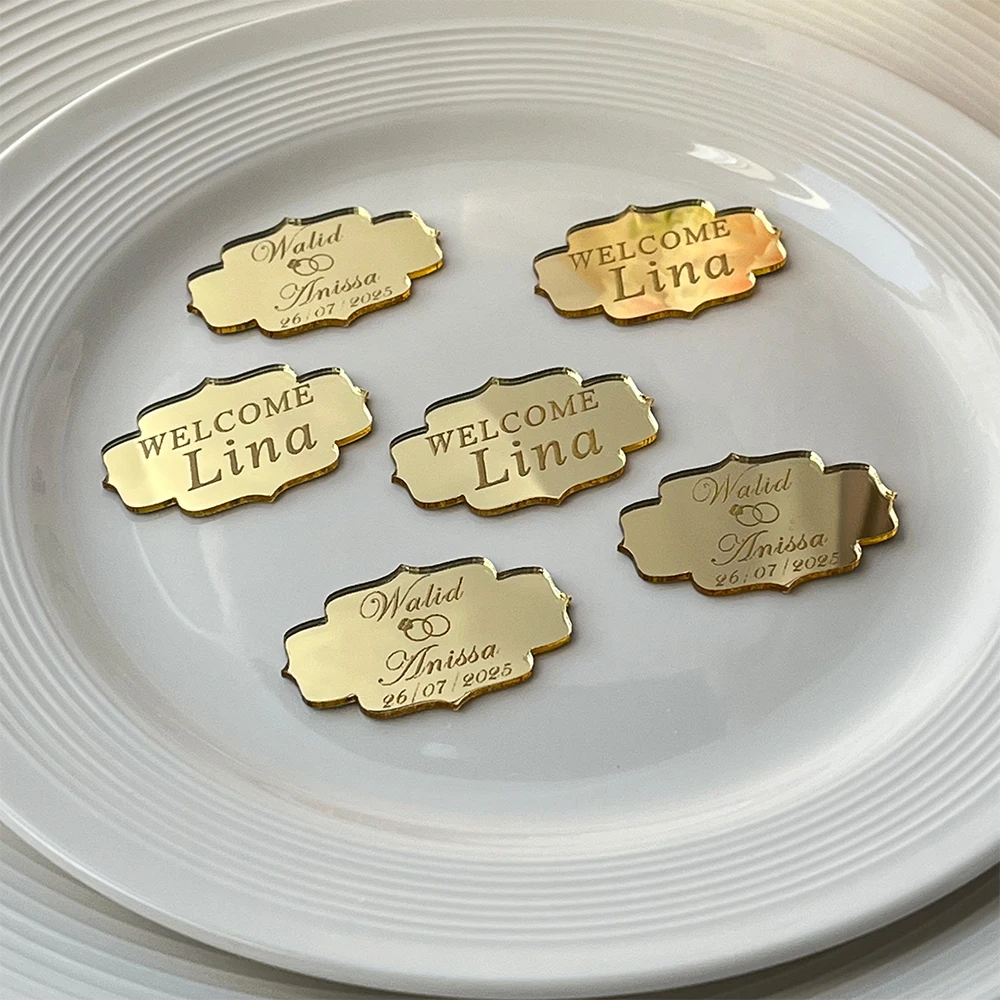 Baby Food Plan - 20/50/100 Personalized Acrylic Mirror Tags Custom