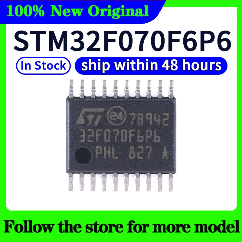 STM32F070CBT6 STM32F070F6P6 STM32F070RBT6 STM32F070C6T6 Alta calidad Nuevo