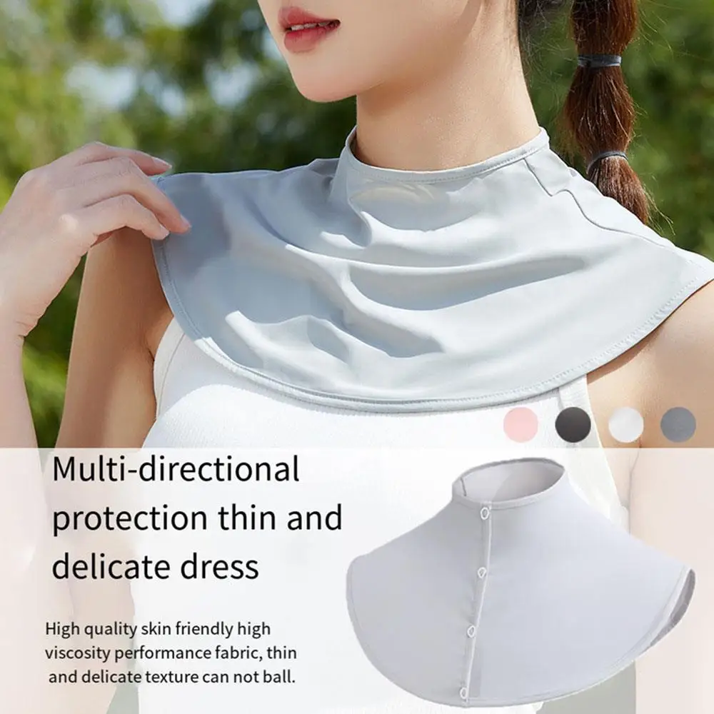 Ice Silk Uv Protection Neck Cover Sunscreen Scarf Protection Shawl Sunscreen Fake Collar Sun Protection Neck Cover  Breathable