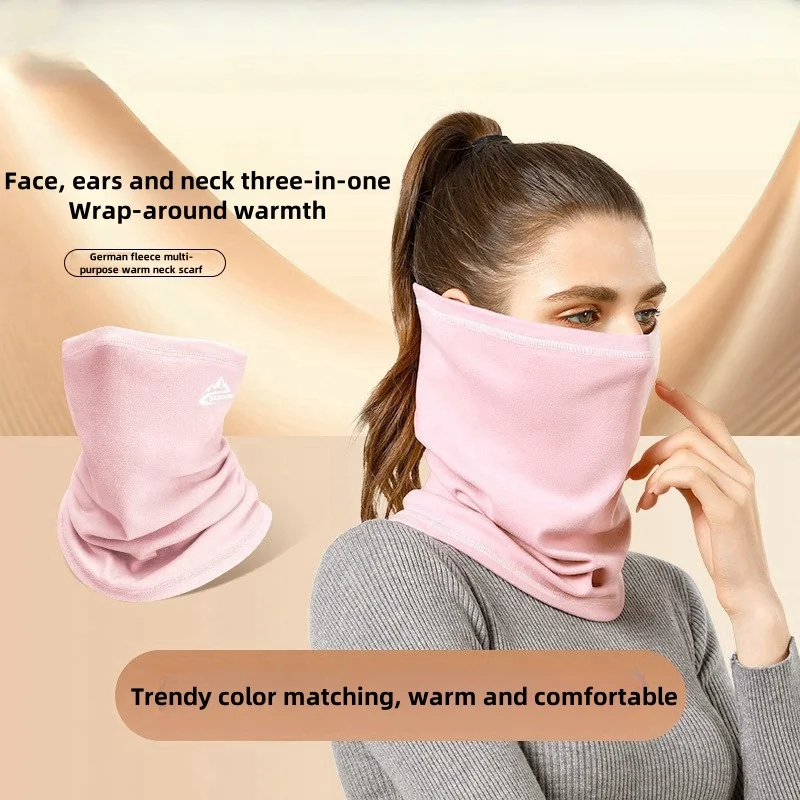 The Best Choice For Winter Outdoor Men Women Skiing Cycling Seamless Scarf Mask Breathable Cold-Proof Plus Velvet Neck Cover