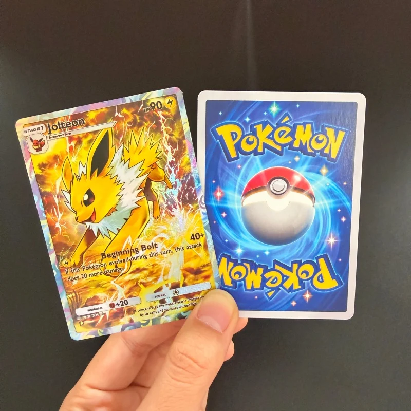 Diy 5 Style PKM TCG Jolteon Eevee Sylveon Umbreon Espeon Ex Pocket 2 Star Full Art Collection Flash Card