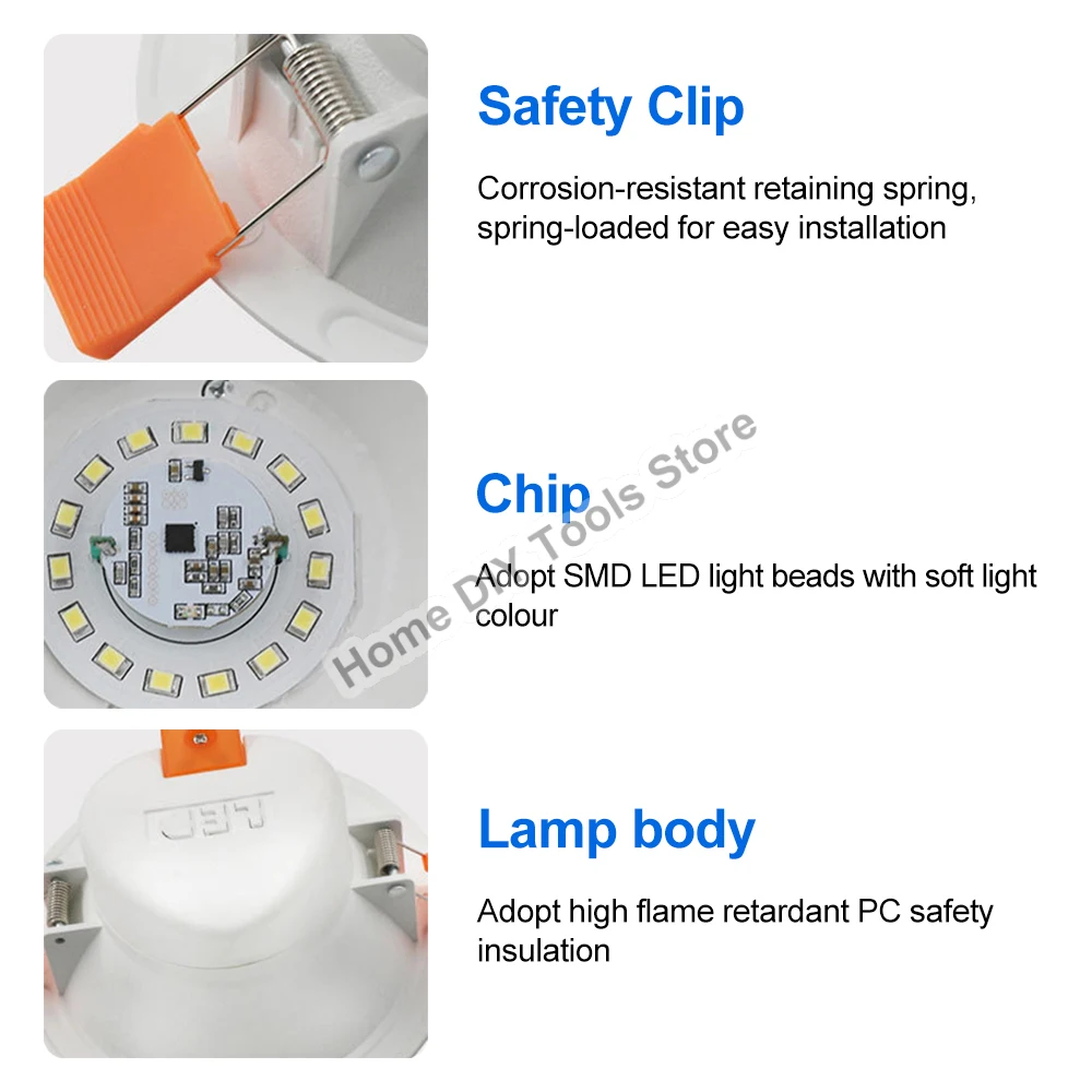 LED PIR Motion Sensor Recessed Downlight AC180-265V 5W 7W 9W 12W Ceiling Lamp Downlight Light Cold Warm white Lamp