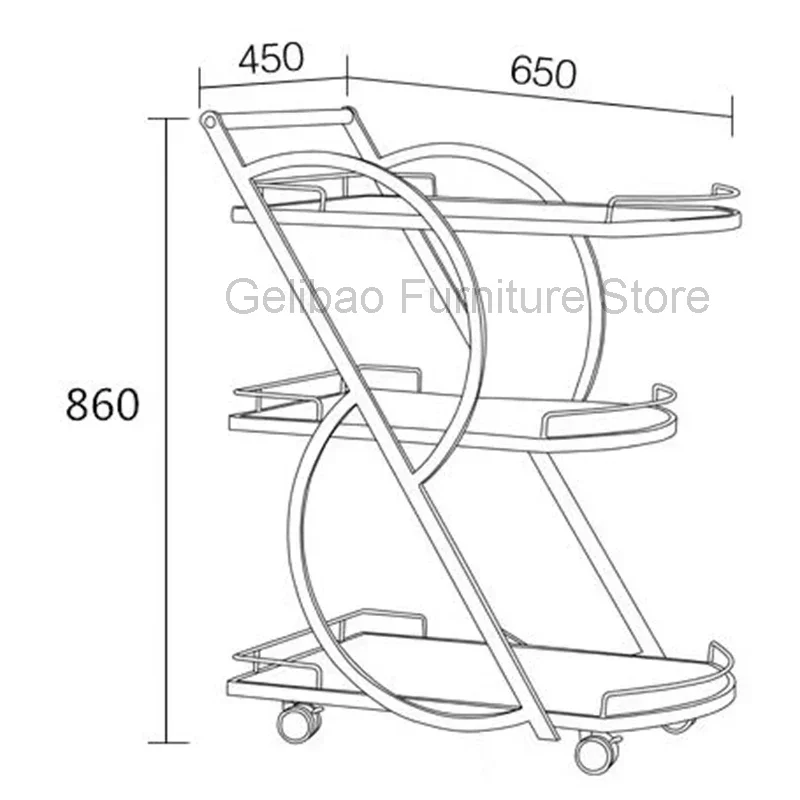 이발사 유틸리티 카트 트롤리 주방 바 테이블, 정리함 롤링 트롤리 와인 랙, 서빙 카렐로 에스테티스타 선반 가구