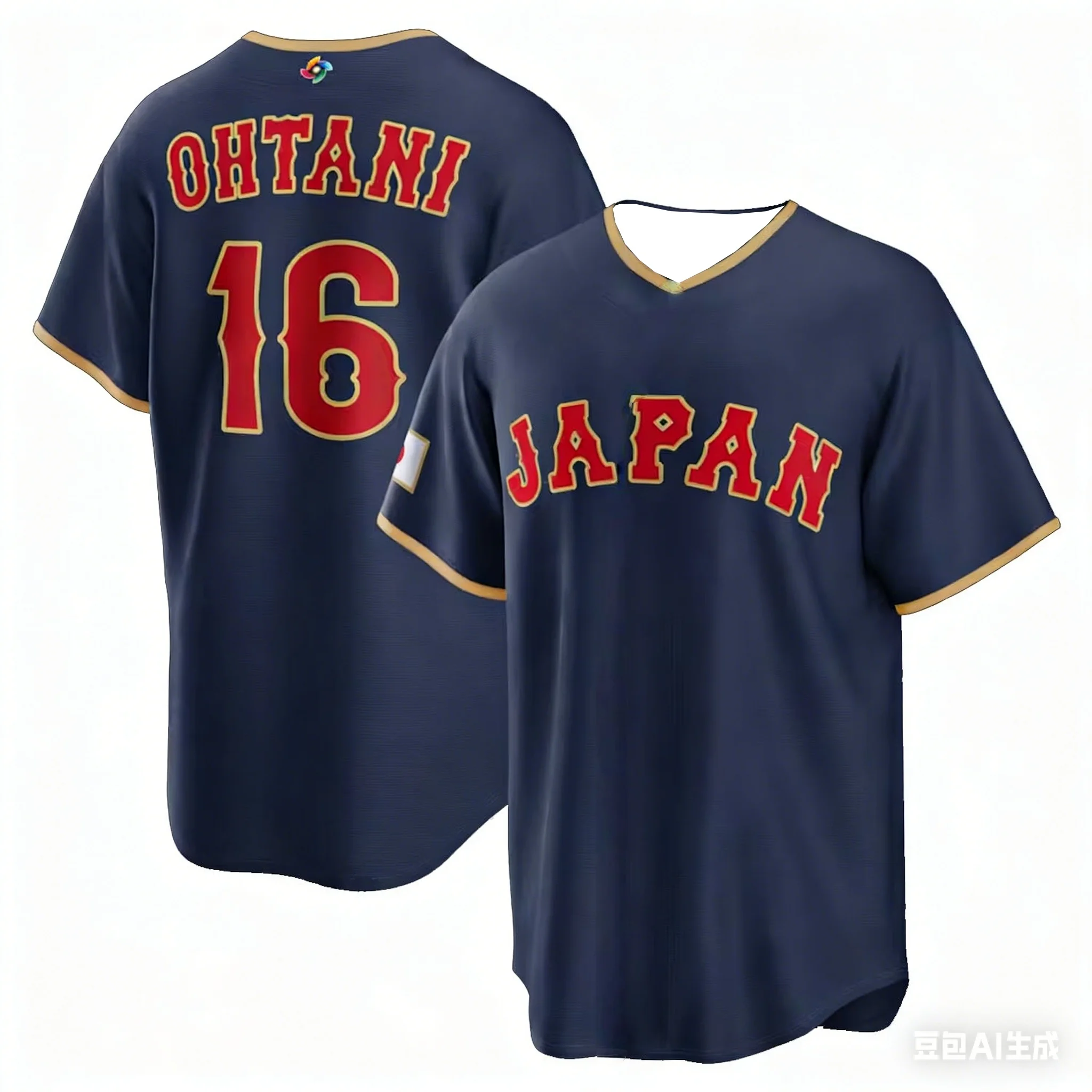 2026 New Japan Baseball Jersey Okamoto 25 Men's Navy WBC FamilyMatchingBaseball Shirt Short Sleeve Fan Version Sportswear