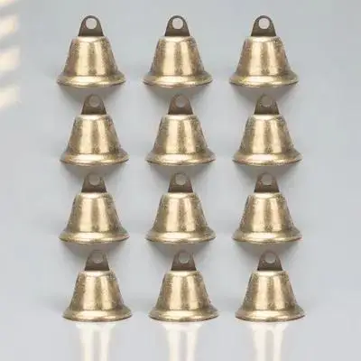 

20 Pcs Small Jingle Bells Hanging Bell Decoration Iron Bell Ornament for DIY Craft Party Decor Creative Bell Charm Brass Accents