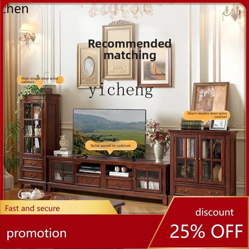 HXL جميع خزانة النبيذ الخشبية الصلبة خزانة النبيذ الزجاجية تعرض جانب التلفزيون