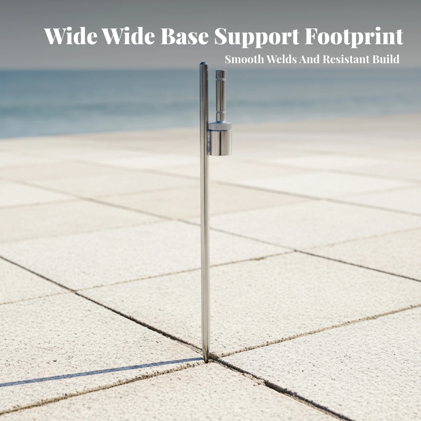 Rotating Ground Insert Base Heavy Duty Ground Stake with Rotating Socket Flag Pole Base Rust Resistant Flag Spike