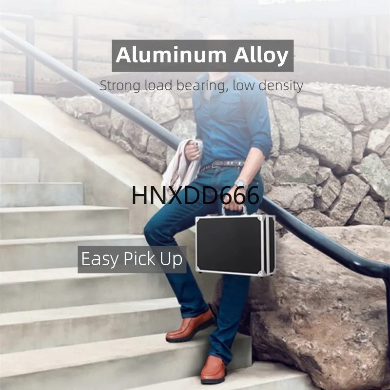 Aluminum Tool Box Safety Equipment Toolbox Instrument Case Tool Storage Box Suitcase Impact Resistant Tool Box Organizer