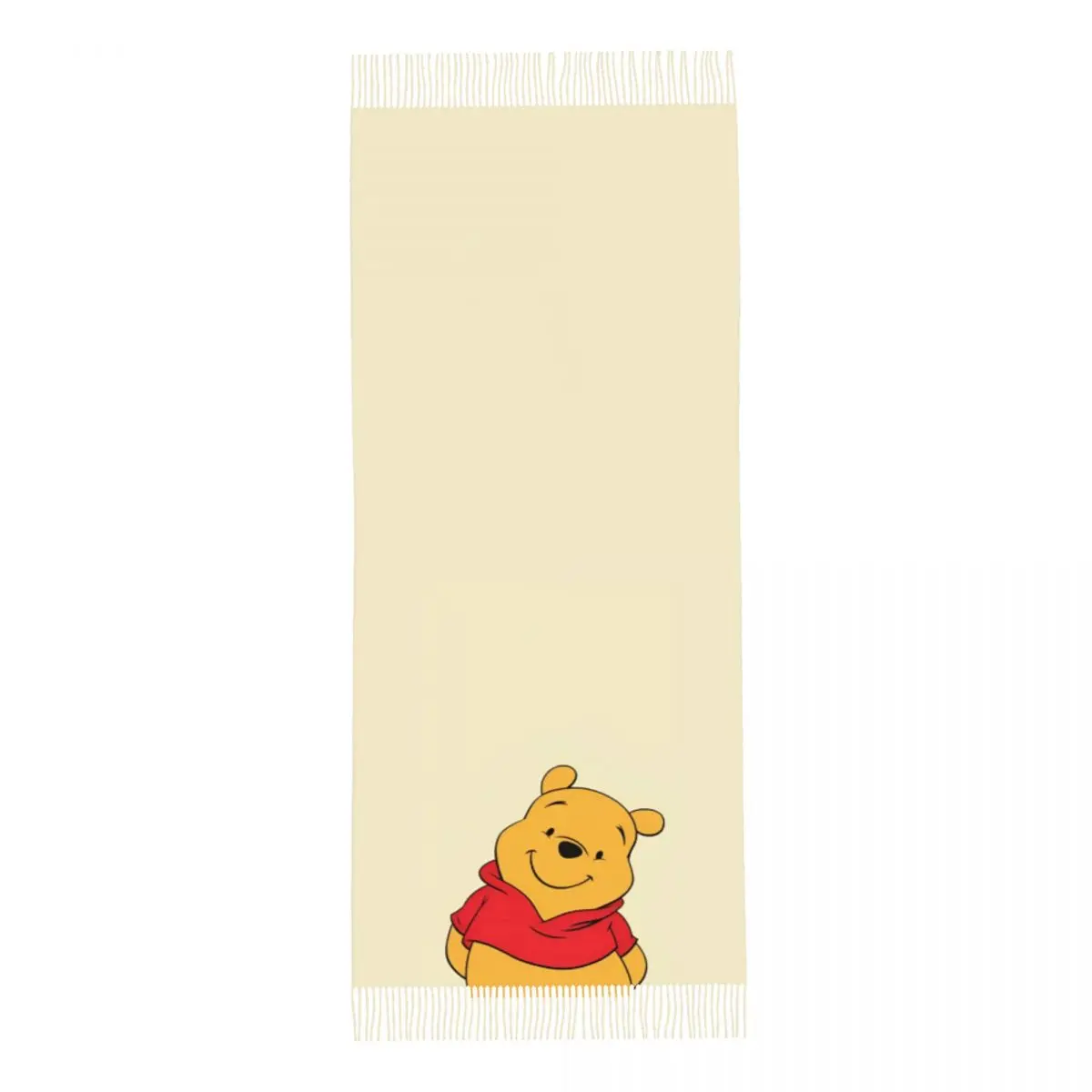 Bonito Winnie The Pooh Xale Wraps para mulheres quente grande lenço macio engraçado dos desenhos animados pashminas lenços de borla