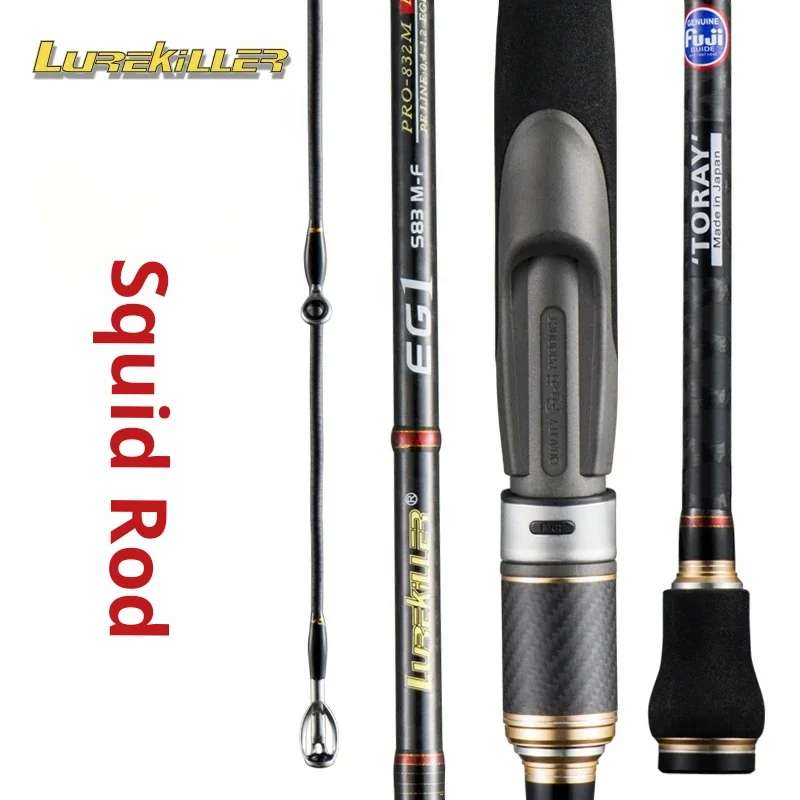 

New Original Lurekiller Egi Rod High Carbon Toray Fishing Rod 762ML/832ML/832M/862M Fuji Alconite Rings Lure Fishing Rod