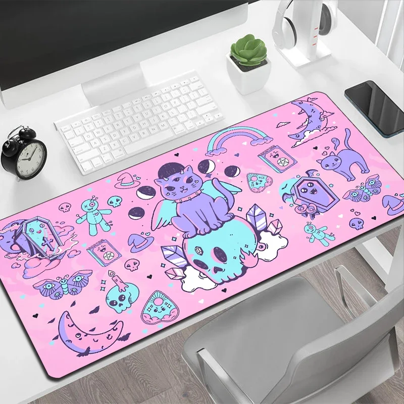 Gelée-Grand tapis de souris de jeu en caoutchouc anti-ald, accessoires de jeu, clavier Sub, ordinateur portable, souris de vitesse, polymère de jeu de bureau