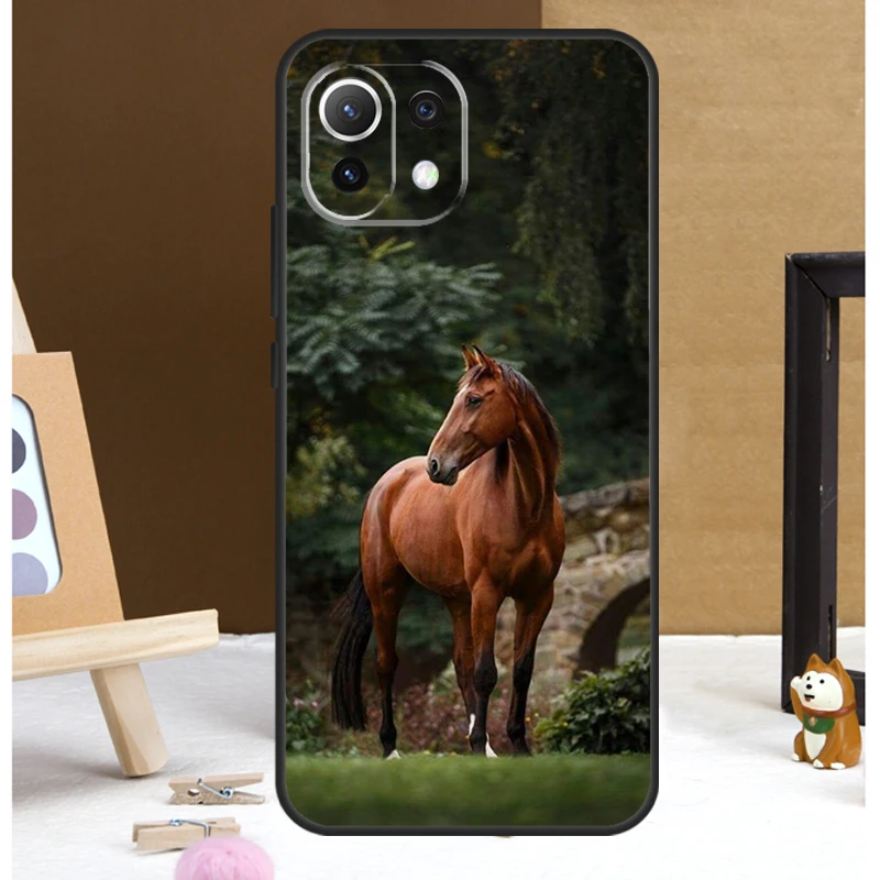 Horse Animal Case For POCO X6 Pro M6 X5 X3 Pro M5s F3 F5 Xiaomi 14 13 Ultra 12 Lite 11T 12T 13T Pro Cover