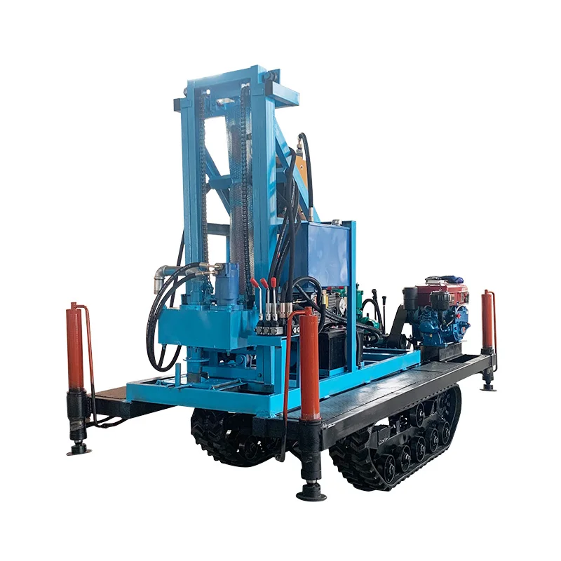 High-Performance Water Well Drilling Rig with Powerful Rotary Mechanism for Effortless Penetration of Tough Soils