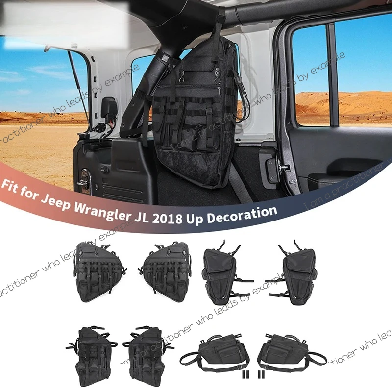 Car Roll Cage Storage Bag For Jeep Wrangler JL  2018 UP / BJ40 2-Door / 4-Door Interior Storage Accessories