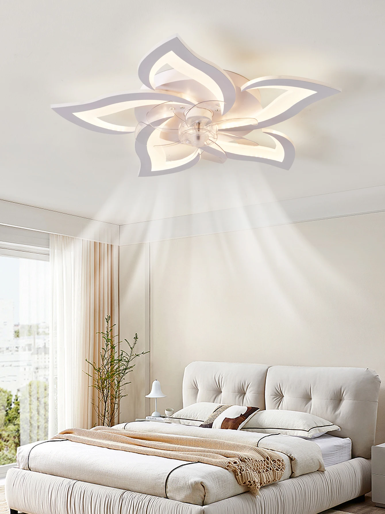 White Tasseled Pendant Lamp